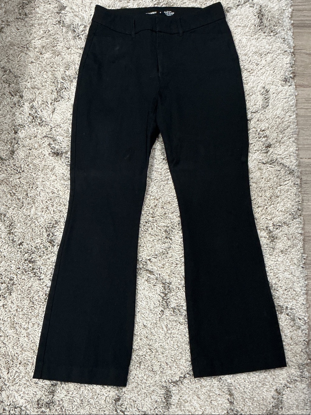 Old Navy Black High-Waisted Pixie Flare Pants